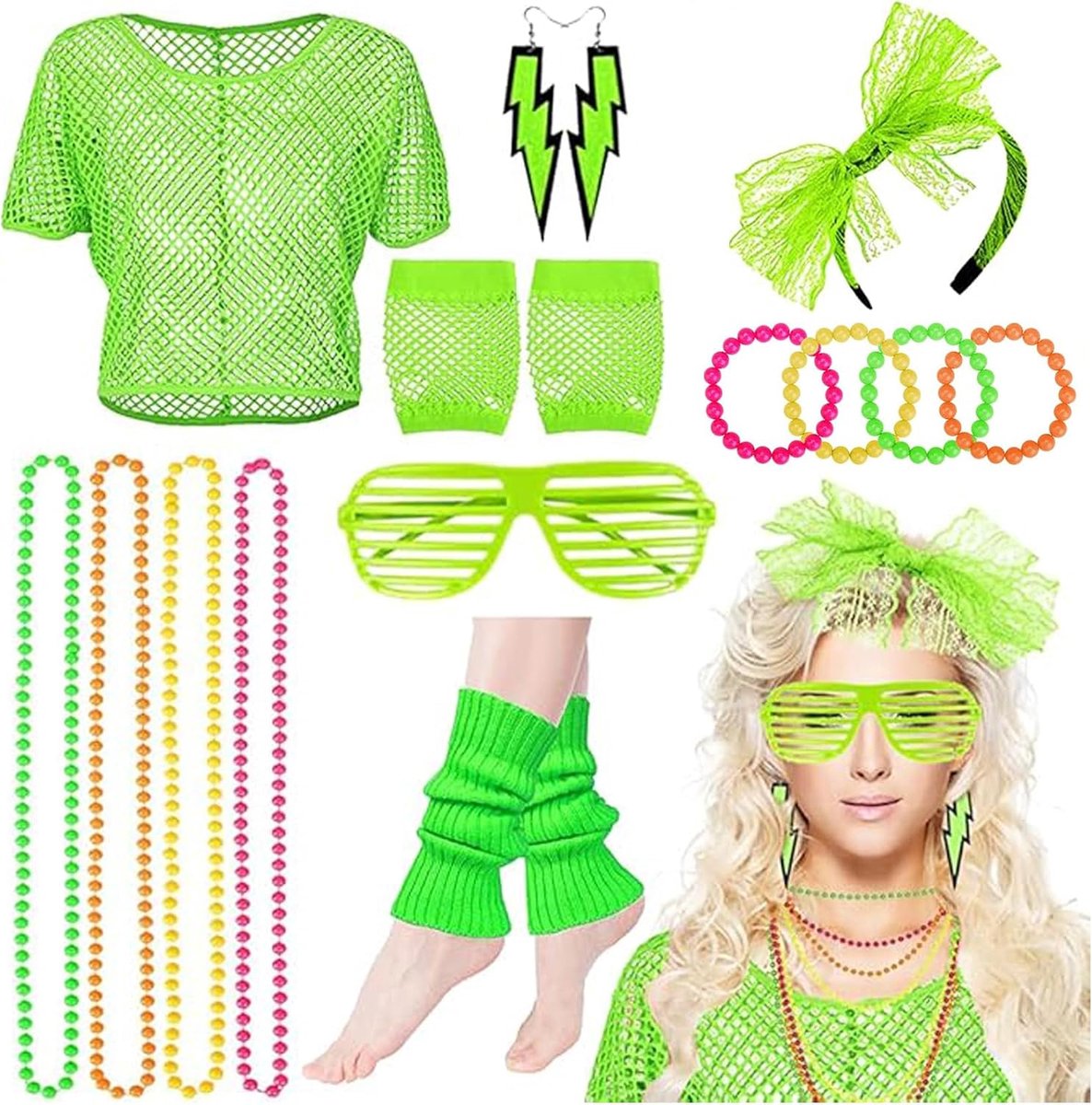 80 Kostuum Voor Dames Disco-outfit Voor Carnaval en Themafeesten