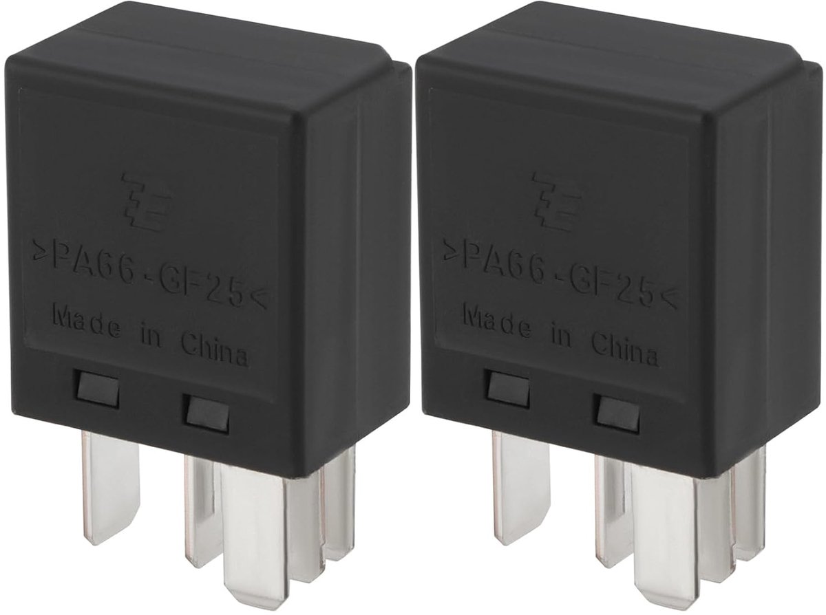 Micro relais 12V/25A - 5-pins - Duurzaam ontwerp - Geschikt voor auto-toepassingen - ShopVlot