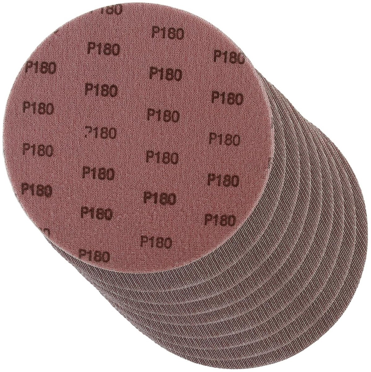 Set van 10 Schuurdiscs met Diameter 225 mm en Korrel 180 - Zelfklevend voor Giraffe Schuurmachines, Geschikt voor Hout, Metaal en Stucwerk