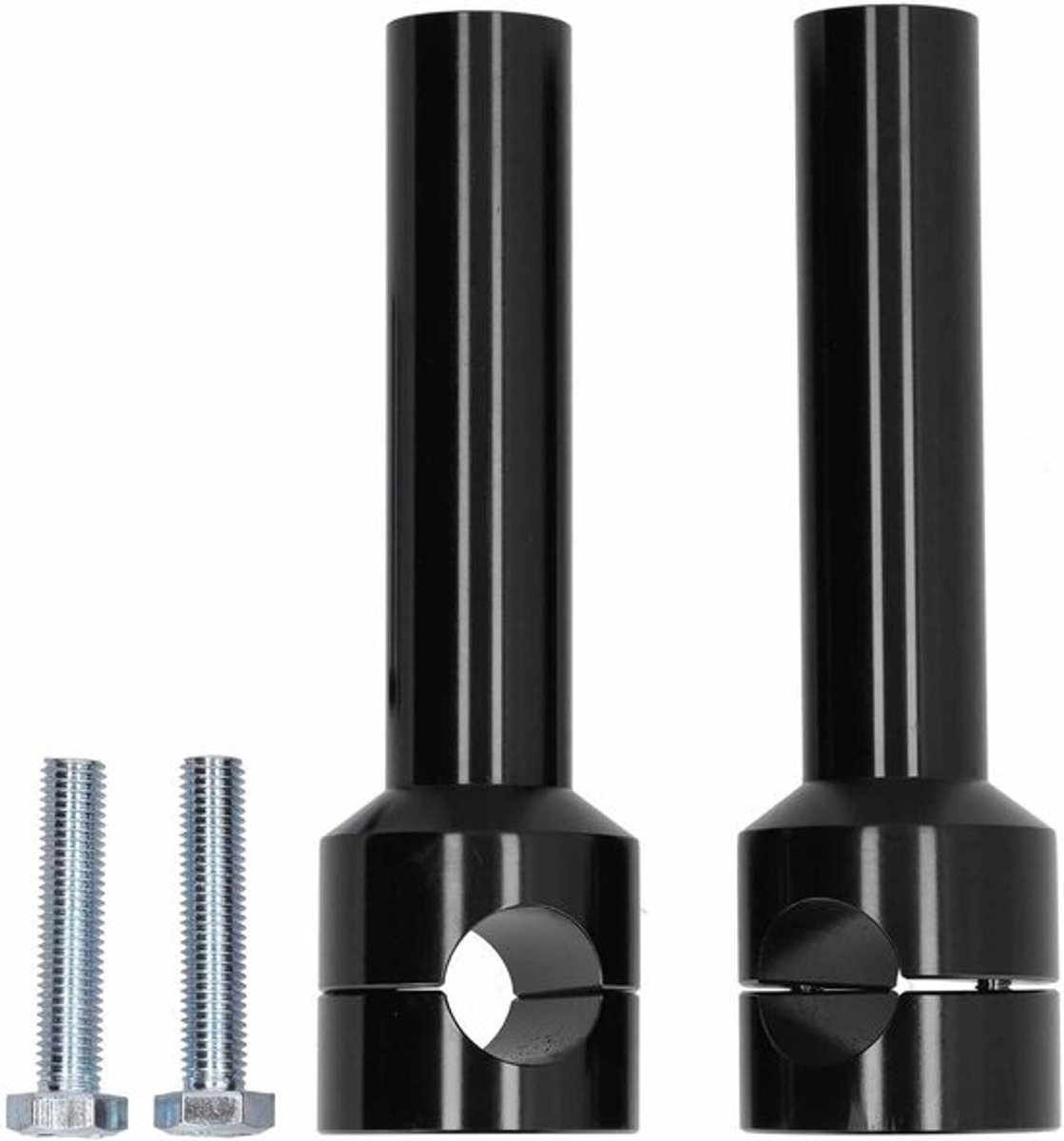 Stuurverhogerklemmen voor motorfiets, aluminium adapterkit voor stuurstangverhogers - zwart - modificatie - 25mm