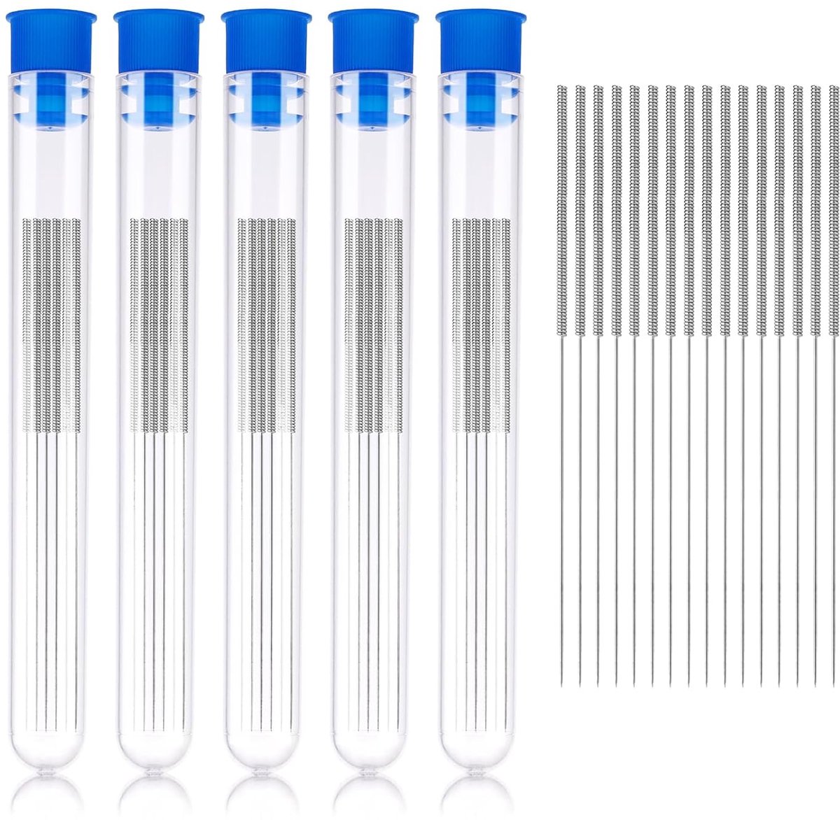 50 Pieces Cleaning Kit, 0.4 mm 3D Printer Nozzles, Cleaning Needles, Stainless Steel, Cleaning Needles with Plastic - ShopVlot