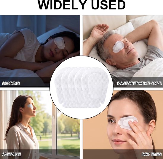 Oogpleisters voor volwassenen, 60-delige set, steriele oogpads, zelfklevend — afbeelding 4