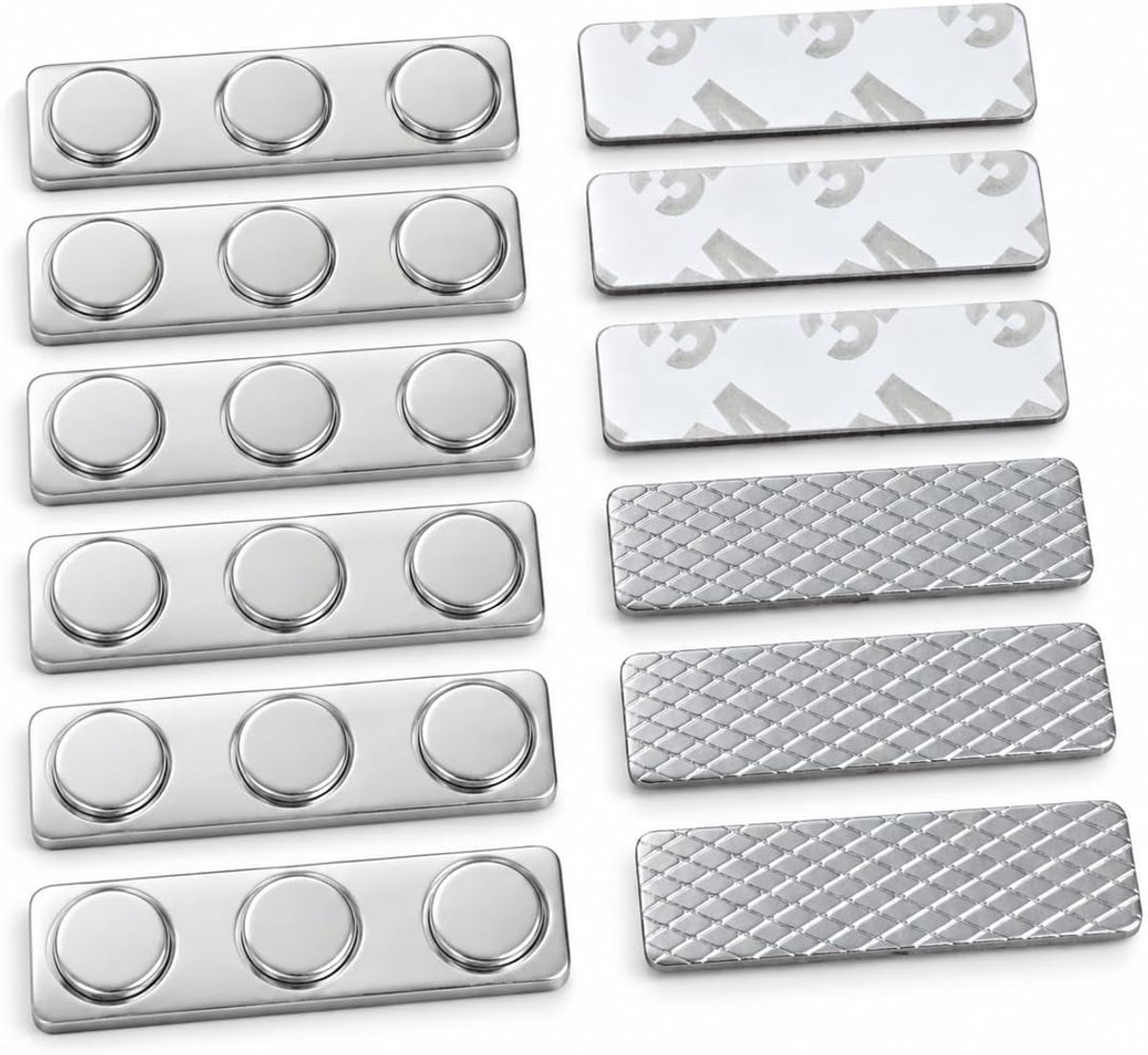 Magneetclips, set van 12 paar, zonder boren