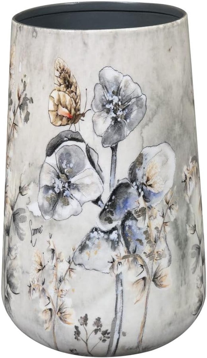 Vaas Moonlight meadow - 20x29 - Metaal & Epoxy - Exclusief handgemaakt design - Uniek interieuraccessoire - ShopVlot