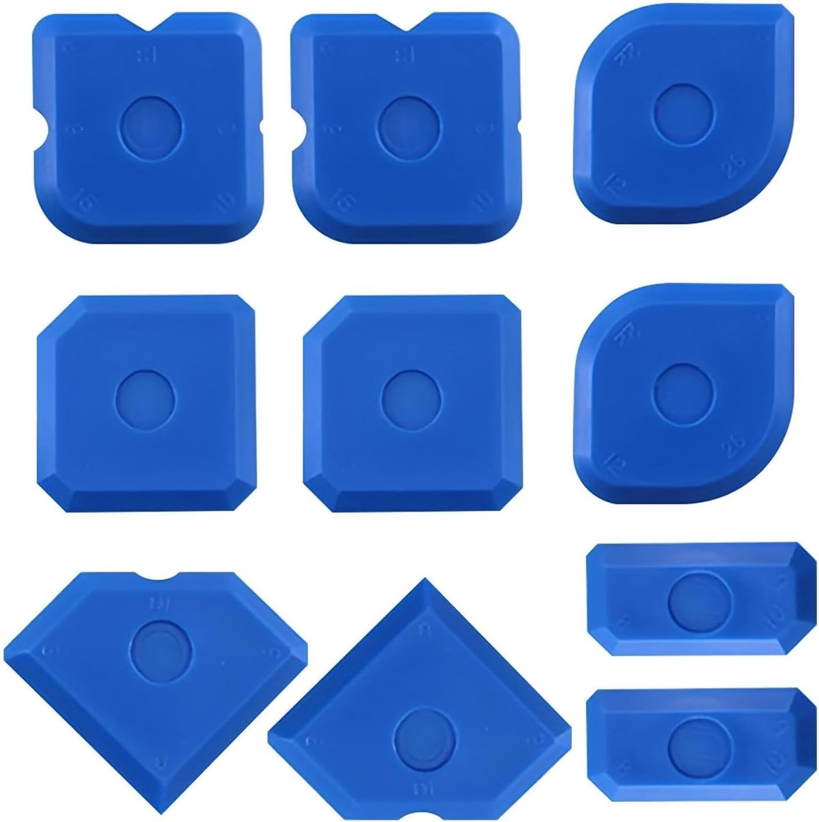 Siliconen afdichtgereedschap set 10-delig - Blauwe herbruikbare tools - Voor het afdichten van voegen - ShopVlot