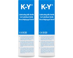 2 x K-Y - Bevochtigingsgel - Waterbasis Glijmiddel - Hydraterend & Verzachtend - 82 g - Voordeelverpakking - 2 stuks