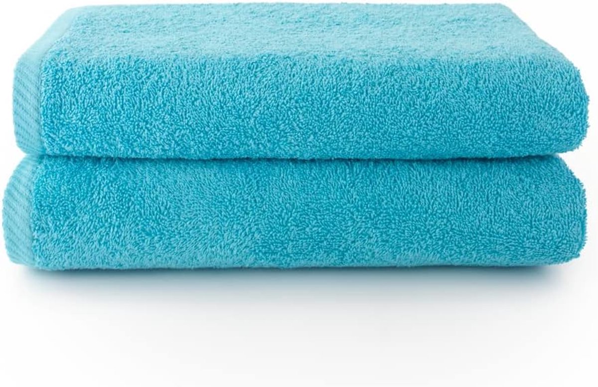 SnelShoppen - Grote Douche Handdoeken Set van 2 - Zachte & Absorberende Badhanddoeken - 100% Katoen - 400 g/m² - Lintvrij - Ideaal voor Thuis, Vakanti