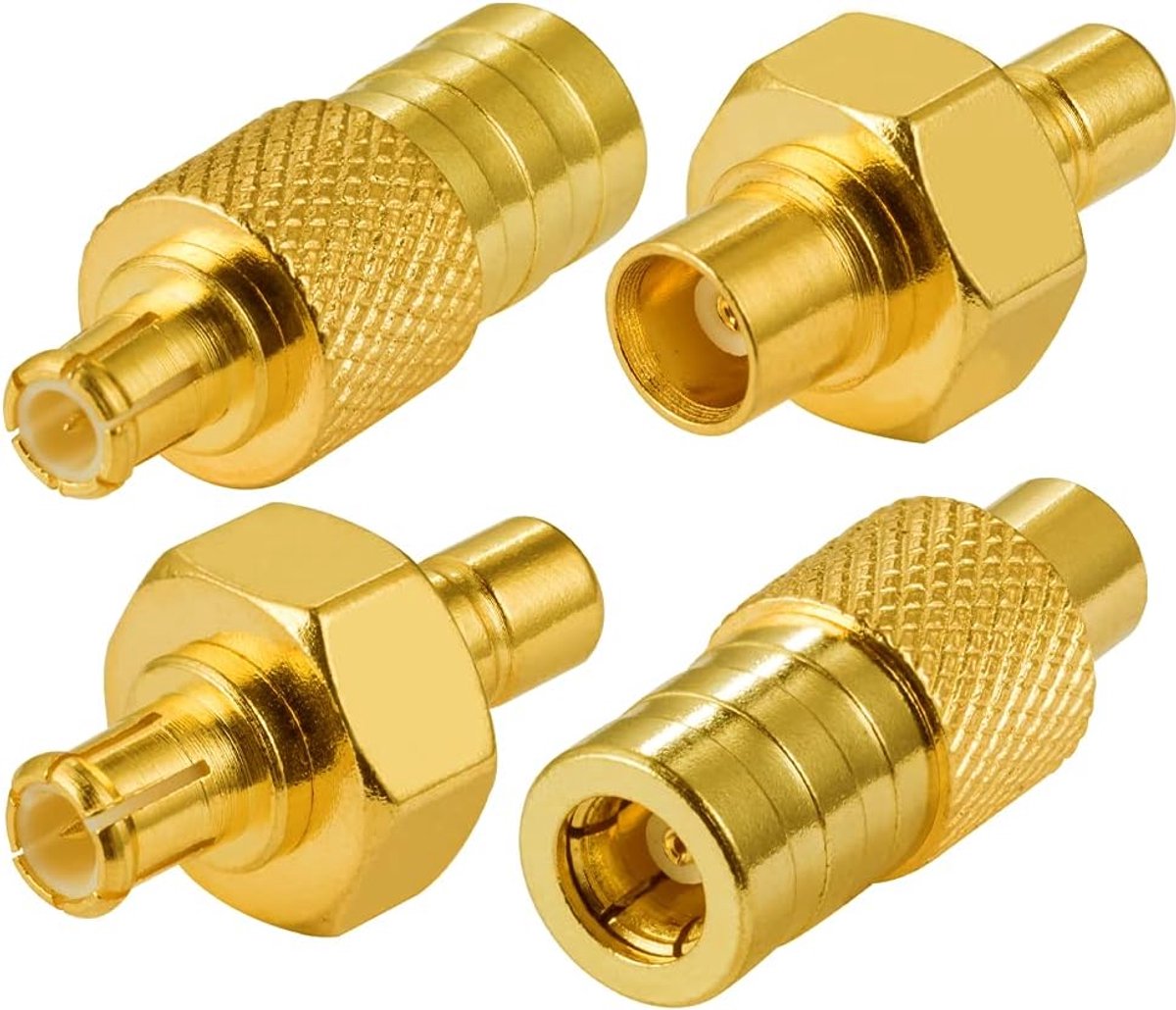 Vecys SMB to MCX Adapter 4 Types Kit SMB Car Radio Antenna Adapter for Antenna Car Radio FM AM 4G WLAN RF Coaxial Cable - ShopVlot