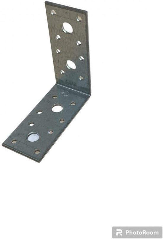 2,5 mm - 50 stuks houten verbindingsstukken hoek metaal 92 x 92 x 40 mm - metalen hoek 90 graden balkverbinder klein - montagehoek verzinkt stalen hoek — afbeelding 3