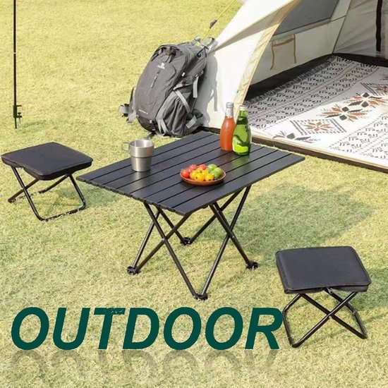 Vouwbare Kruk voor Buiten, Compact en Lichtgewicht, Ideaal voor Kamperen en Hiking, Draagvermogen tot 100 kg, Perfect voor Reizen en Outdoor Activiteiten — afbeelding 3