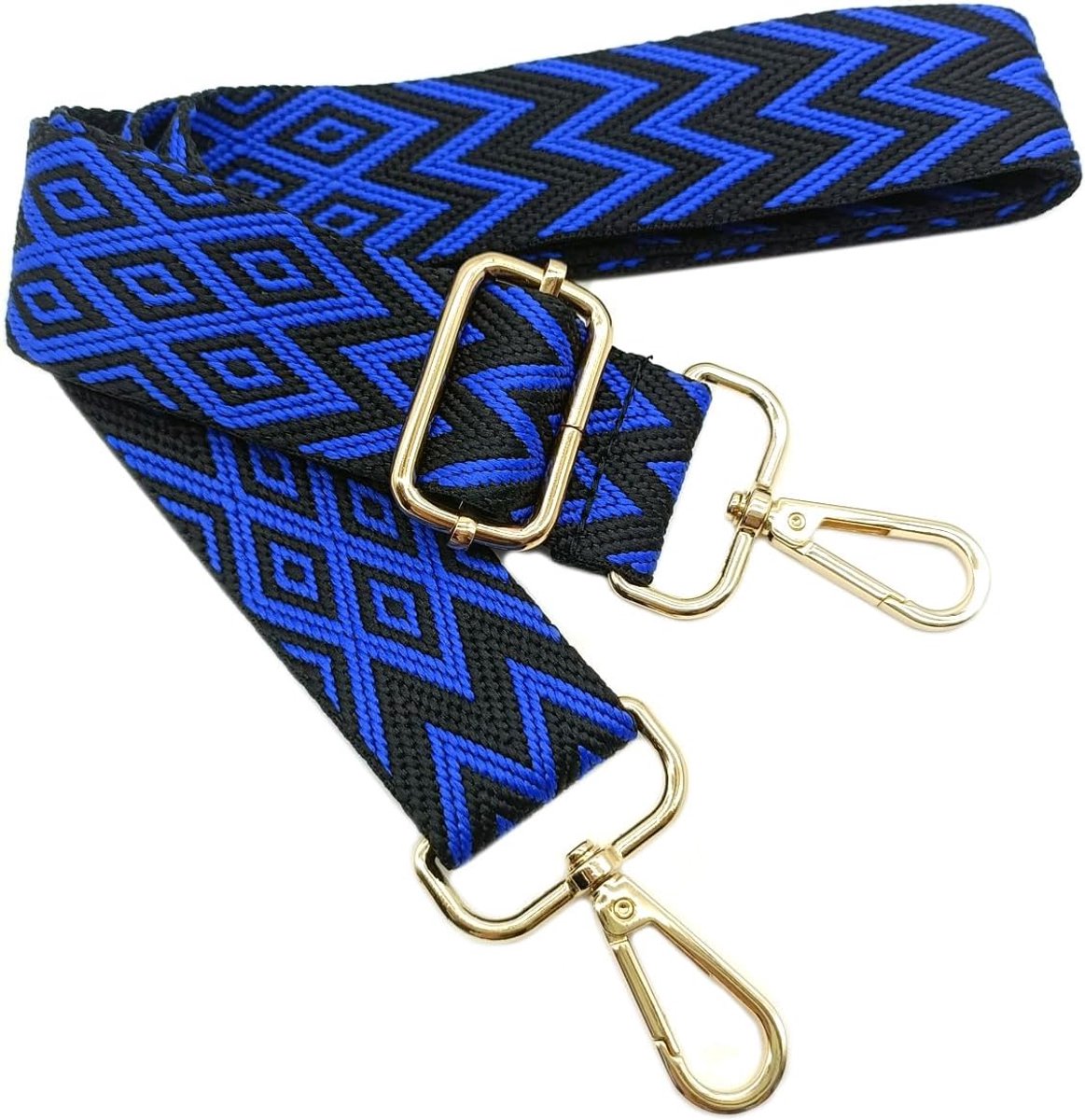 Schouderriem, verstelbaar, blauw, handtasriem, vervanging, universele reserveband met gouden gesp voor dames, handtas, schoudertas, accessoires, 706