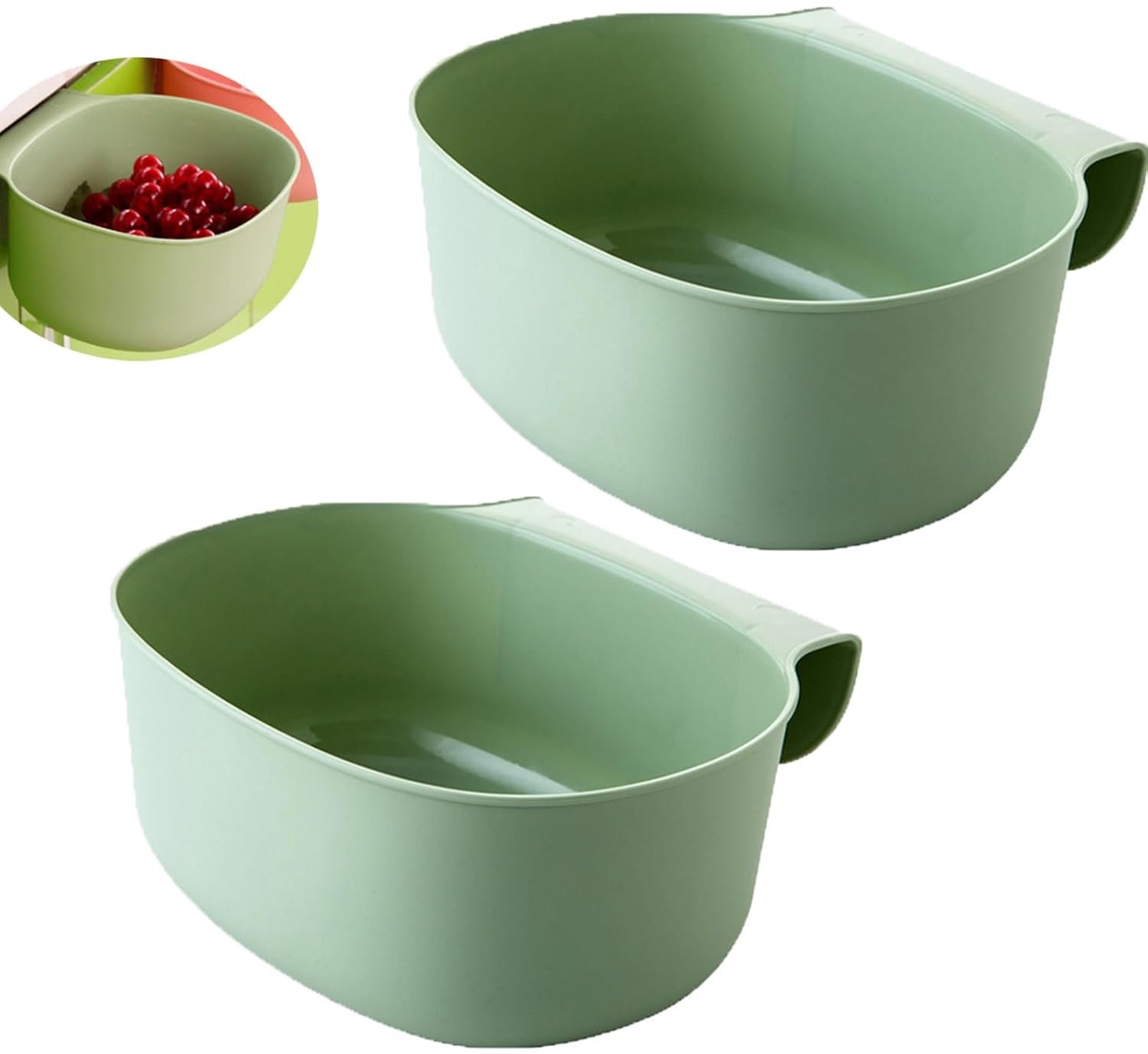 Opvangbak voor keukenafval - 2 stuks - hangend - hygiënisch koken - Vemera