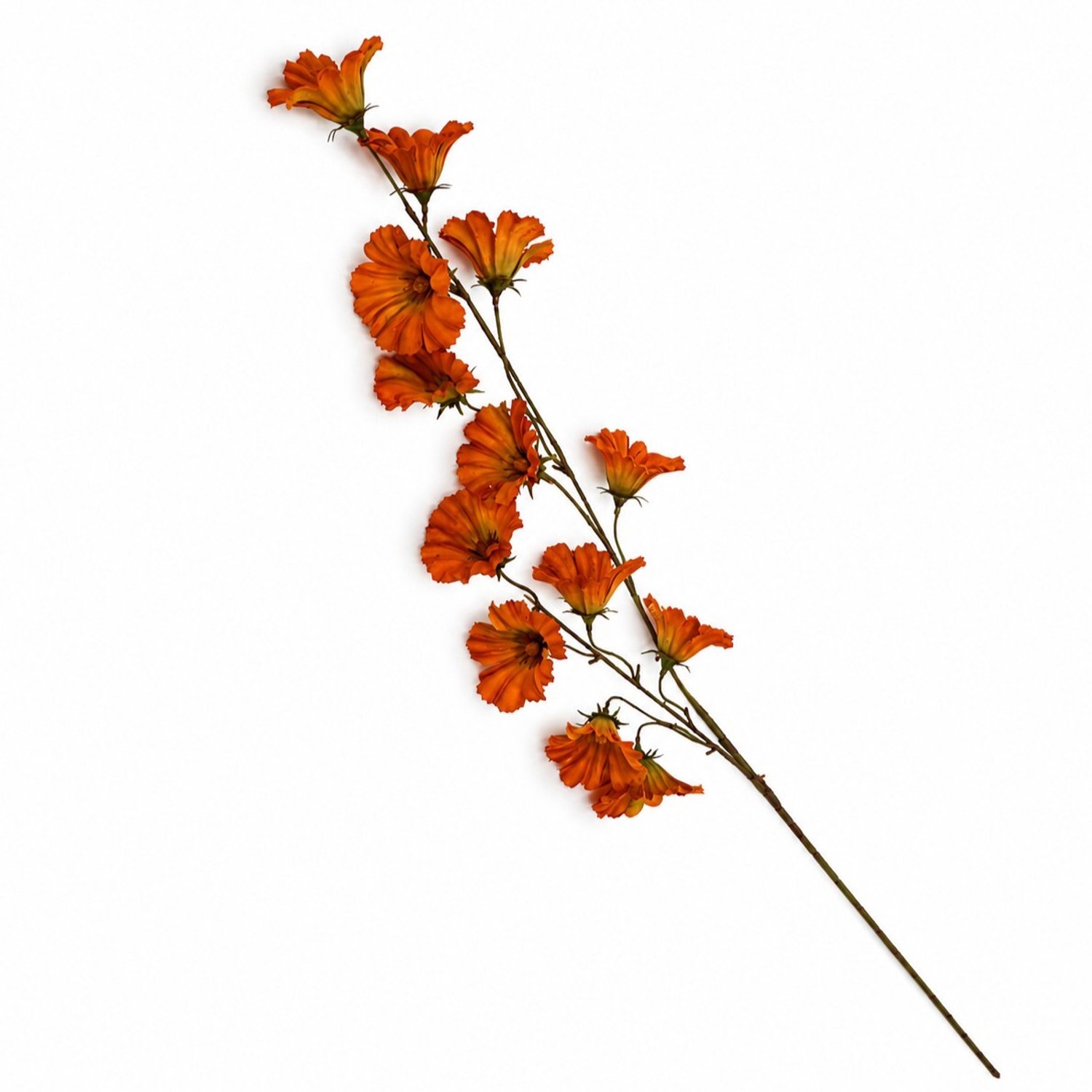 Kunstbloem Winde 113cm oranje