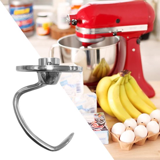 Spiraal Deeghaken Aaccessoires Voor Keukenmachine, Keukenapparaten Deeghaken van Roestvrij Staal voor 4,5-5QT Kantelkop-keukenmachine,Vaatwasmachinebestendig — afbeelding 3