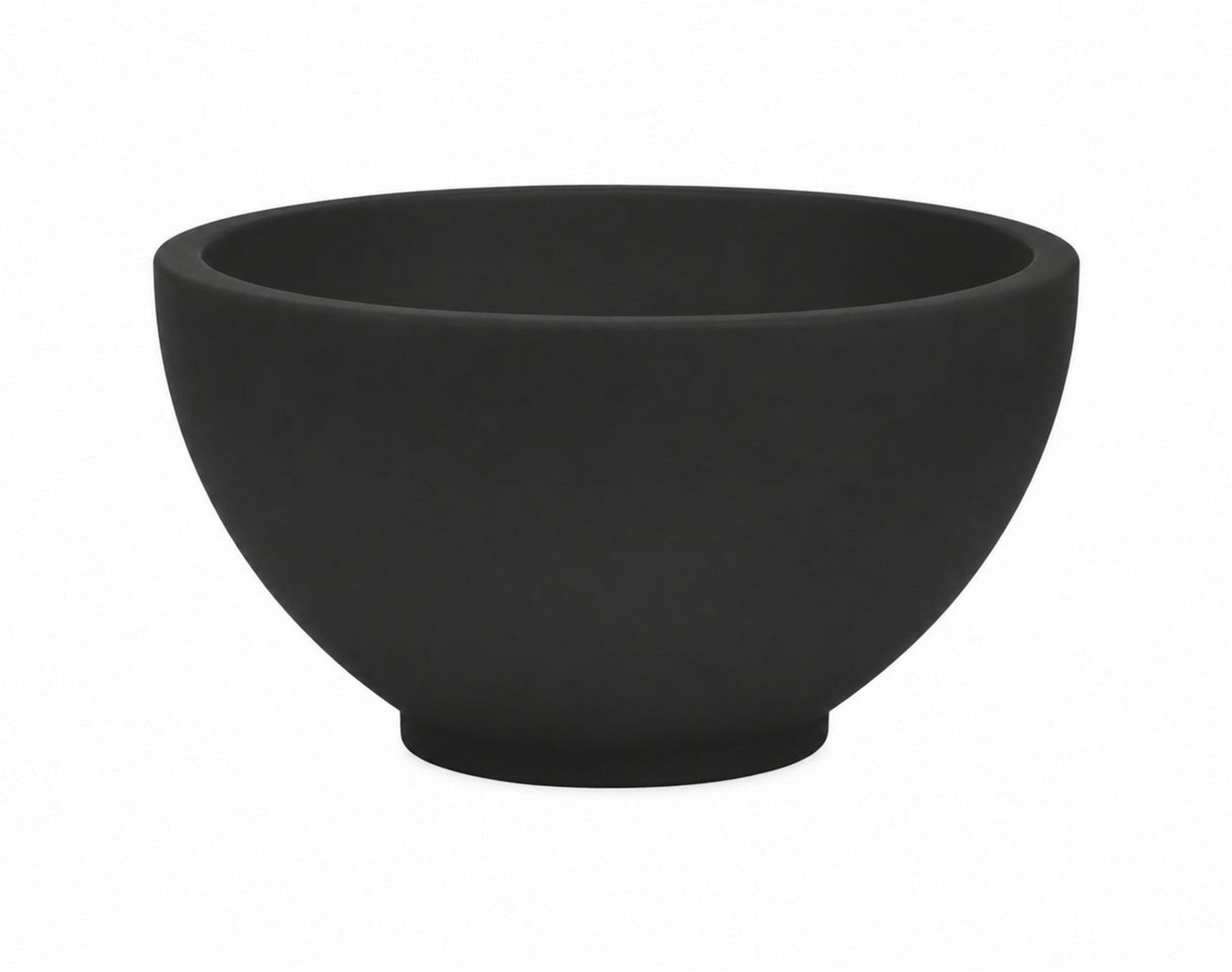 Wiesbaden Tessa Opzetfontein Rond 20 x 11 cm Solid Surface - Mat Zwart