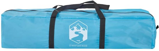 vidaXL - Tent - 4-persoons - snelontgrendeling - blauw van Vidaxl — afbeelding 2