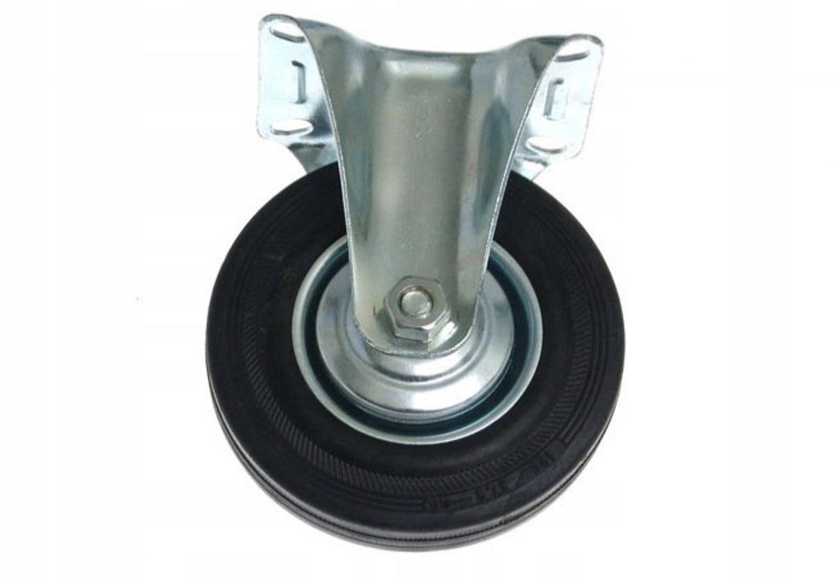 Vast Wiel CTPW-SG 80mm Zwarte Rubber, 50kg Draagvermogen