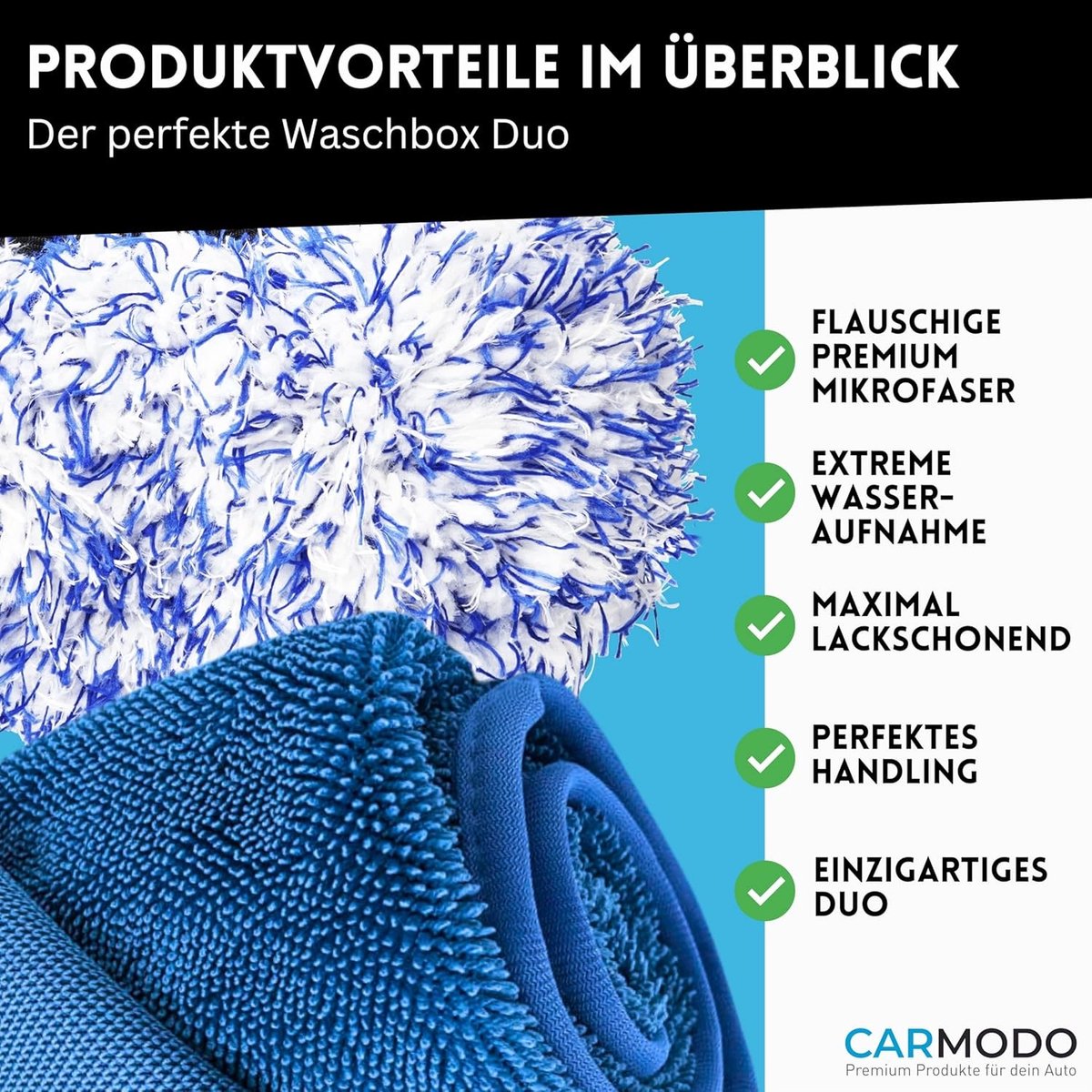Merkloze Microvezel Doek & Borstelhoes Set voor Auto's
