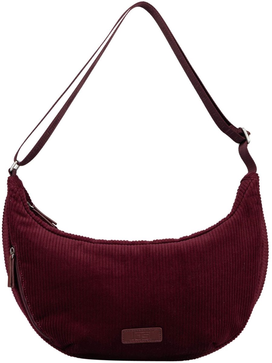 JOST schoudertas Cord Crossover Bag Burgundy wijnrood