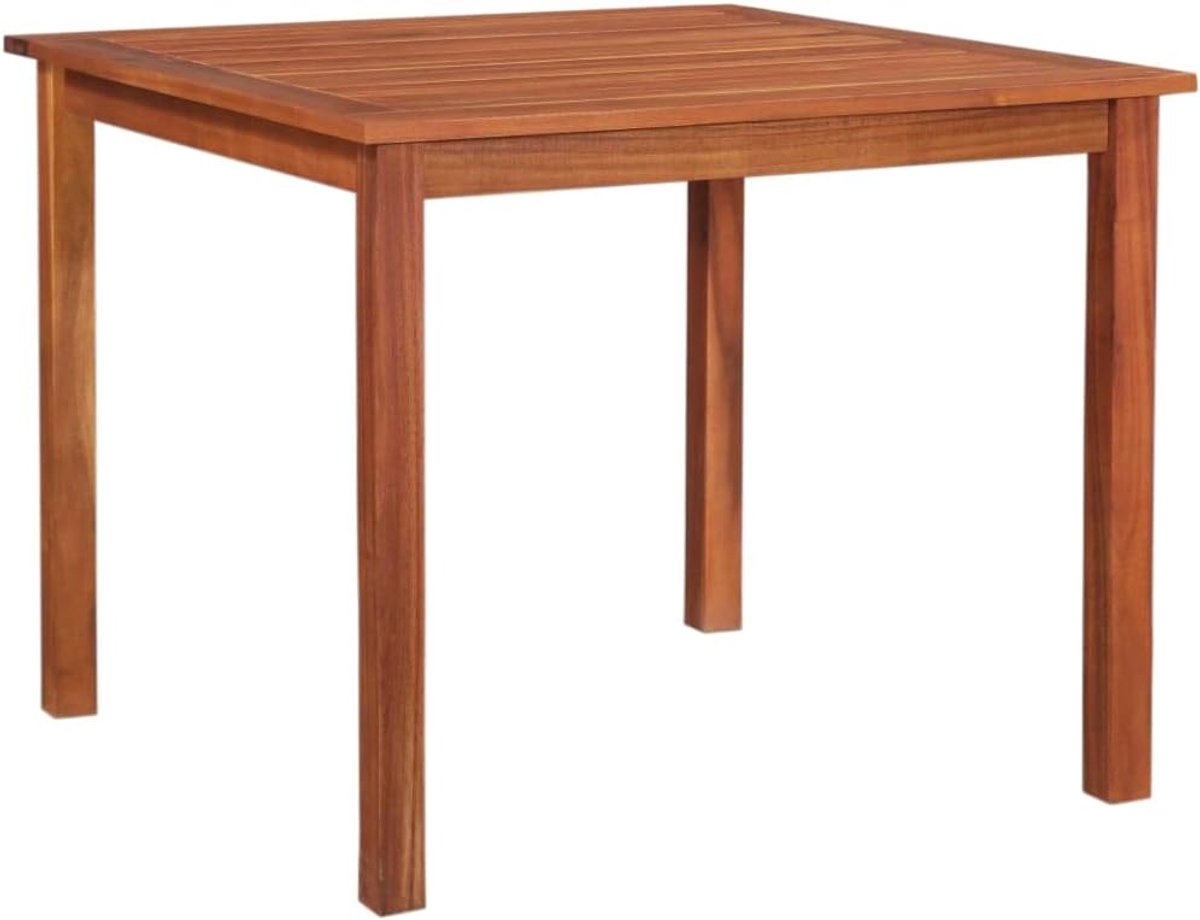 85 x 85 x 74 cm, massief acaciahout, loungetafel, outdoor, tafel, patiotafel, balkon, eettafel voor tuinen, terrassen en balkons
