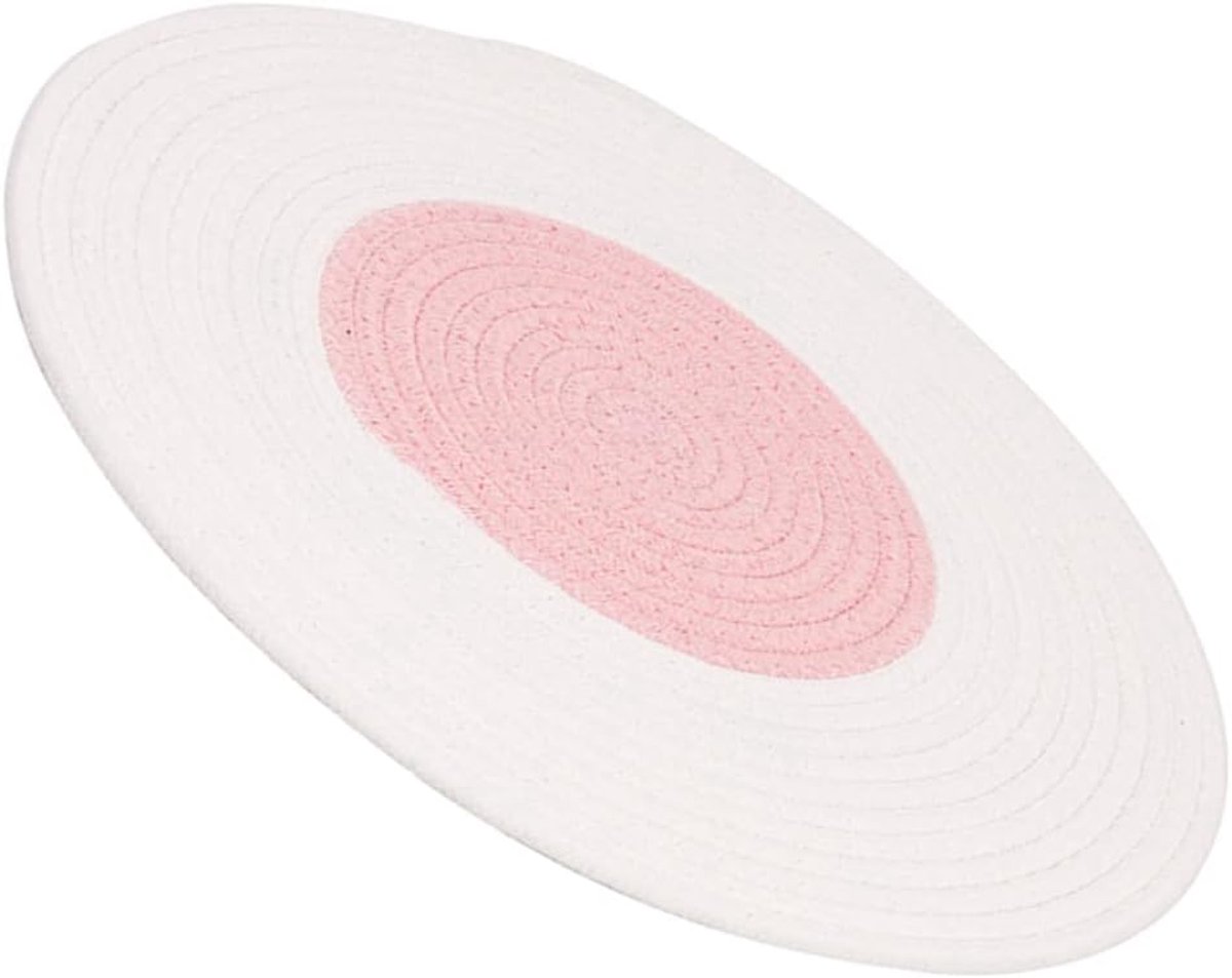 Krabmat Voor Katten - Witte Gebreide Mat Slaapmat Voor Katten Krabmat Voor Katten Krabplank Voor Tweeërlei Gebruik Natuurlijk Katoen Kattenbenodigdheden
