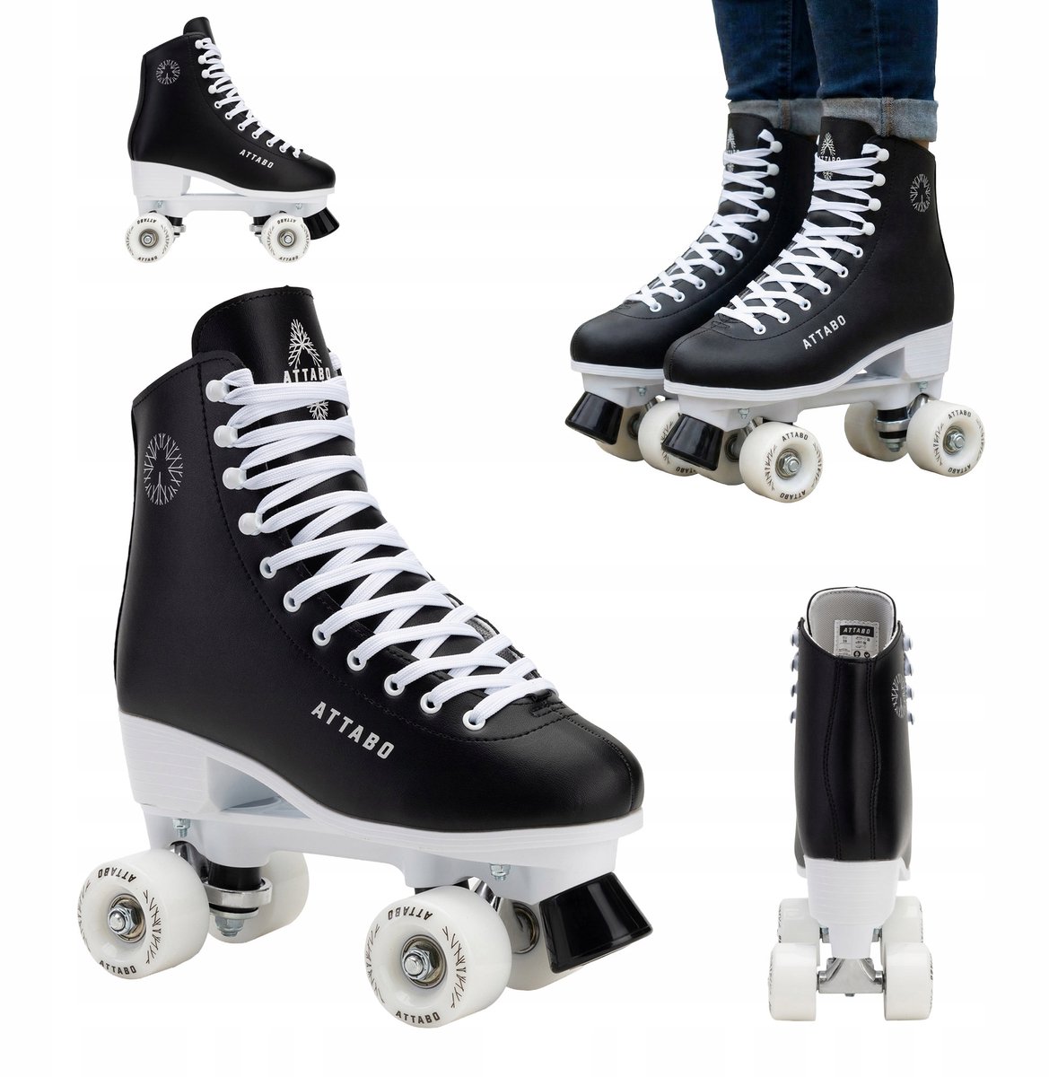 Dames rolschaatsen ABEC-3 lagers eco-leer