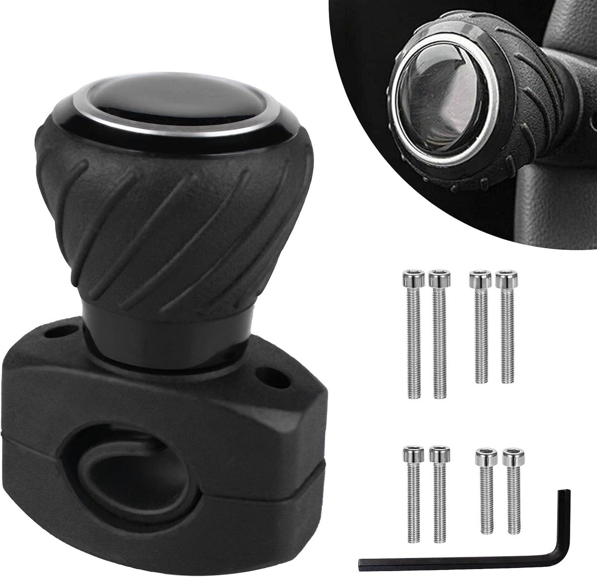 Stuurknop voor voertuigen - Stuurhulp met grip - Spinner voor stuurwiel - Verbeterde controle en comfort tijdens het rijden