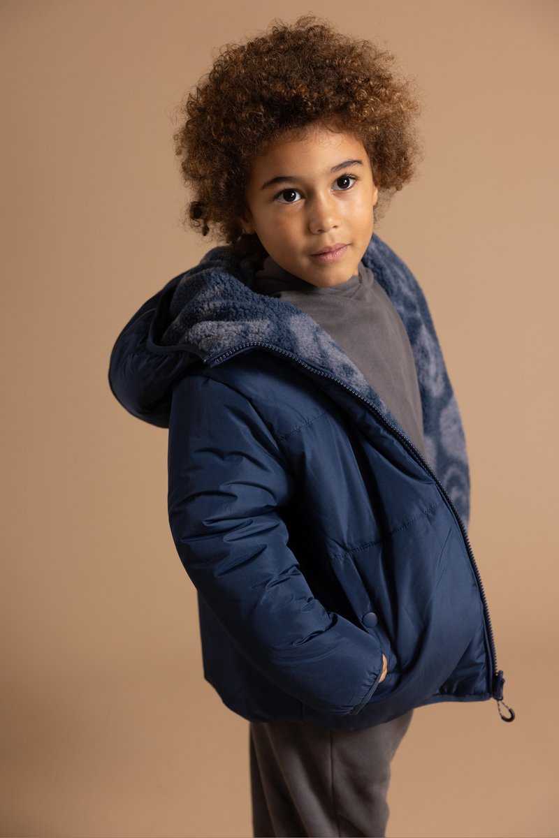 Noppies Jas - Reversible - Insignia Blue - Maat 122
