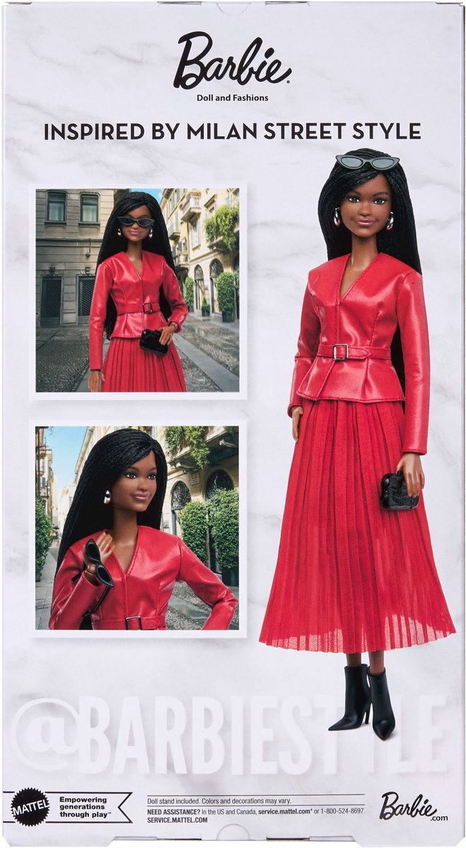 Barbie Bstyle Fashion Week Milan Pop Rood Kinderen — afbeelding 5