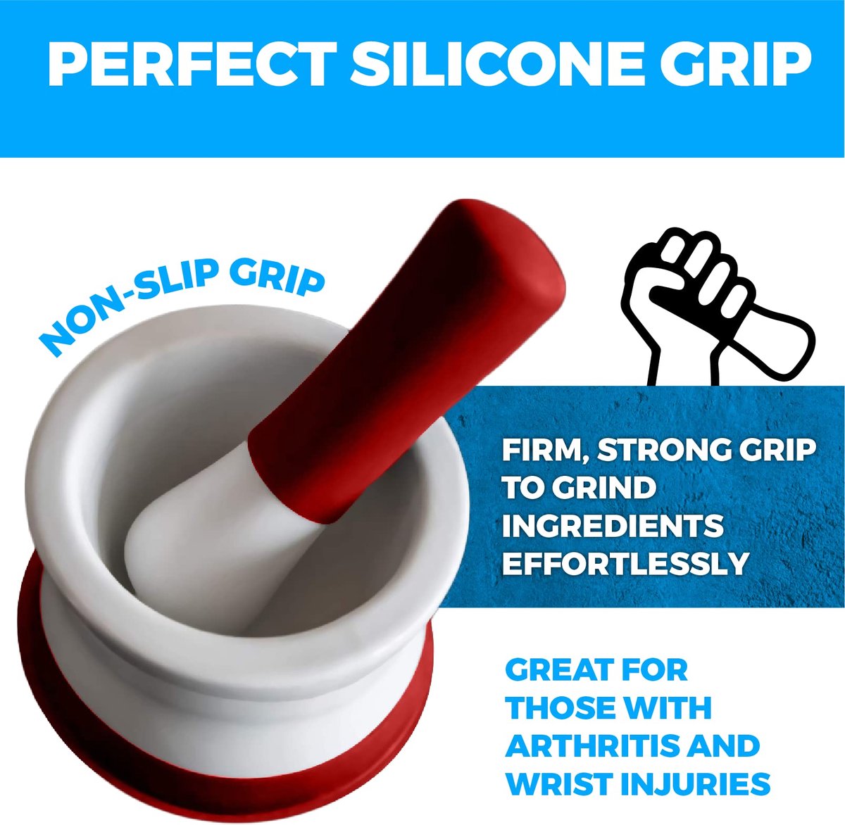 EZ-Grip Mortel rood Silicone - ShopVlot