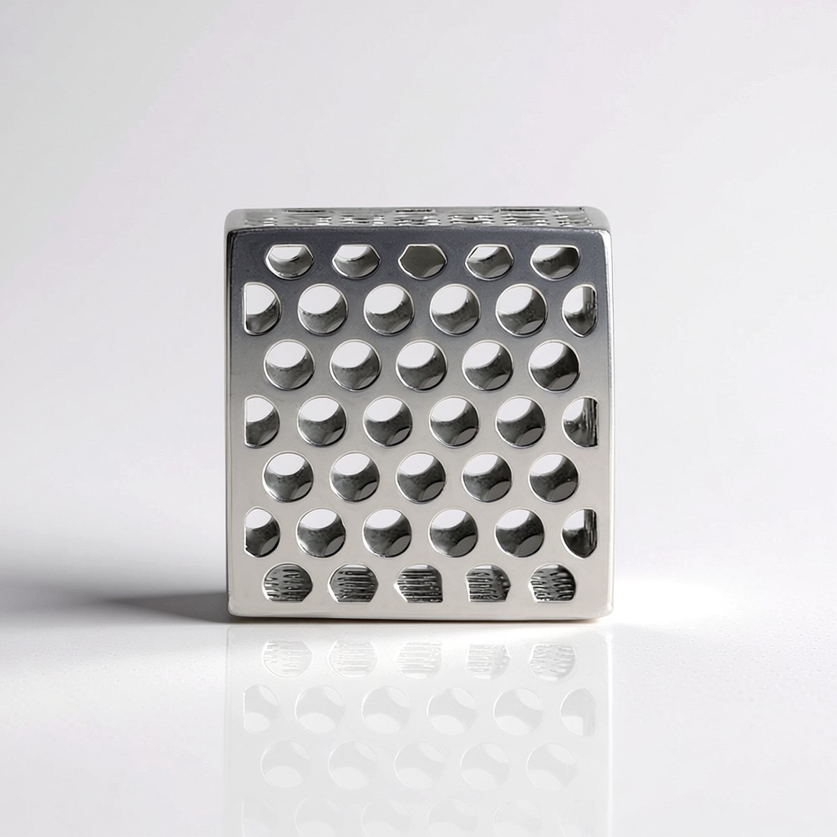 Geometrische hanger van sterlingzilver