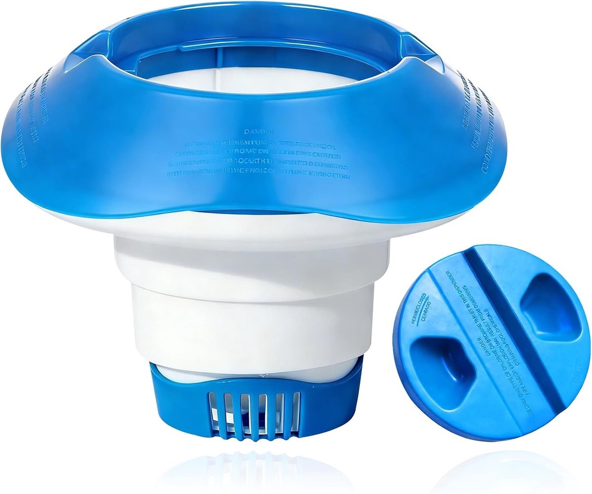 Zwevende Chloordispenser voor Zwembaden en Buitenbaden, Opvouwbare Chemische Dispenser voor Effectieve Waterbehandeling
