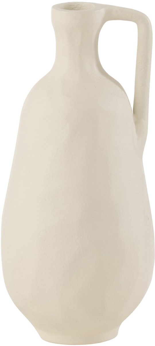 J-Line vaas Goa - aluminium - wit - small