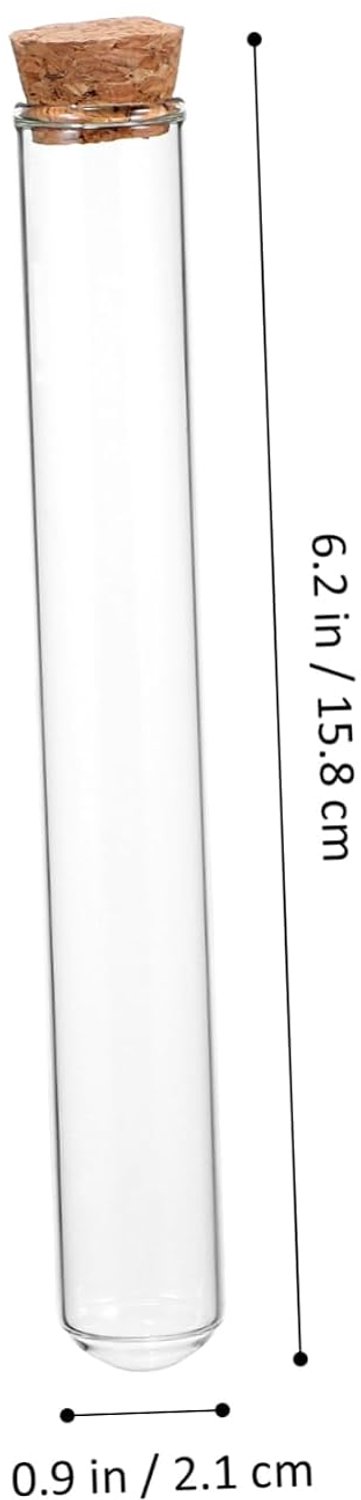 16 Stuks Delige Reageerbuisset van Hoogborosilicaatglas met Inclusief Trechter Reinigingsborstel Lekvrije Opslag voor Monsters Gebruik Bij Experimenten — afbeelding 2