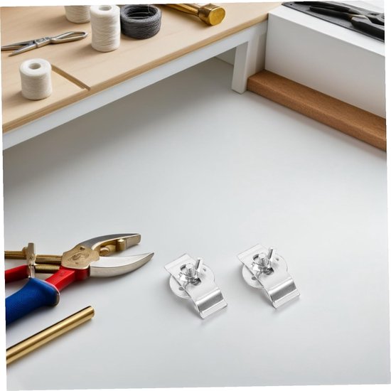 20 Stuks Rvs Undermount Wasbak Beugels Slijtvaste Badkamer Onderbouw Steunclips Zware Montageklemmen Voor Diverse Installaties — afbeelding 3