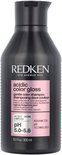 Redken Acidic Color Gloss Shampoo, 300 ml, met een donkergrijze fles en roze label. Zorgt voor glans en beschermt haarkleur.