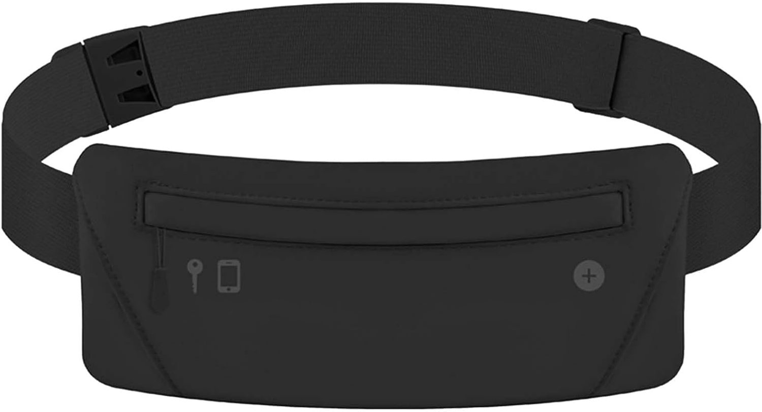 Hardloopgordel, mobiele telefoontas, ultralichte hardloopheuptas, borsttas, uniseks, met hoofdtelefoonaansluiting, verstelbare elastische heuptas, geschikt voor oefening, fitness, fietsen, wandelen