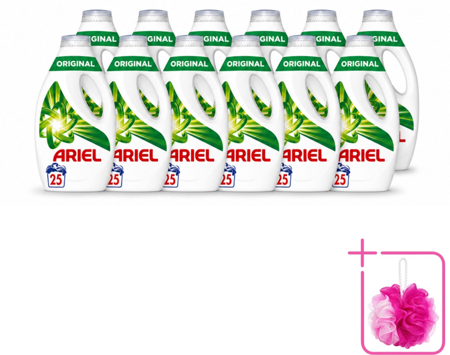 12 x Ariel – Original – Vloeibaar Wasmiddel – 1,13 L - Bulkverpakking - Wasmiddel - Douchemop - Vloeibaar wasmiddel