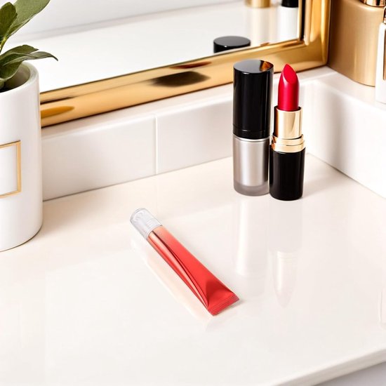 5 Stuks Aluminium Cosmetische Tubes Roller Massagekop Navulbare Lipgloss Tubes Essentiële Olie Rollerflessen Compacte Reis Make-up Monsters voor Nauwkeurige Dosering — afbeelding 2