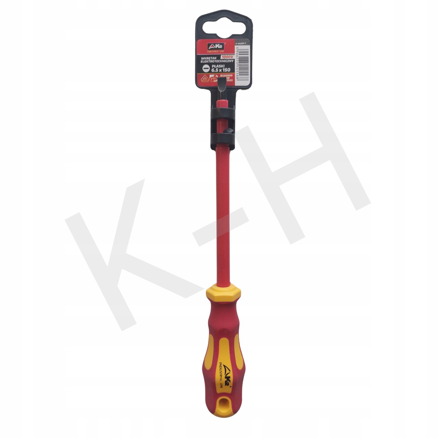 Geïsoleerde Elektricien Schroevendraaier Vlak 1000V 6,5x150mm