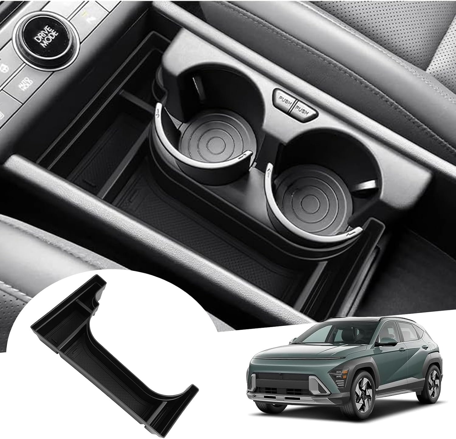 GAFAT Compatible with Hyundai Kona SX2 Electric 2024 2025 Storage Box for Center Console, Kona SX2 Electric EV 2024 - ShopVlot
