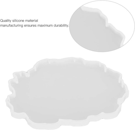 2 Stuks Coaster Siliconen Coaster Laat Hars Coaster Maken Handgemaakte Ambachtelijke Decoratieve Ambachten Onderzetters Lade Basis (Form 2) — afbeelding 3