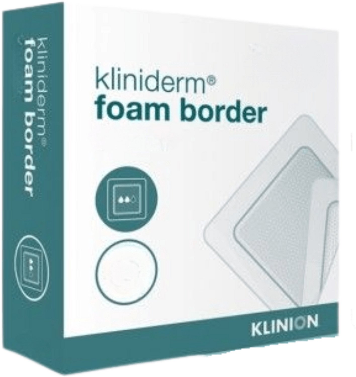 Klinion Kliniderm Foam Border Schuimverband 10 x 10 cm 10 stuks