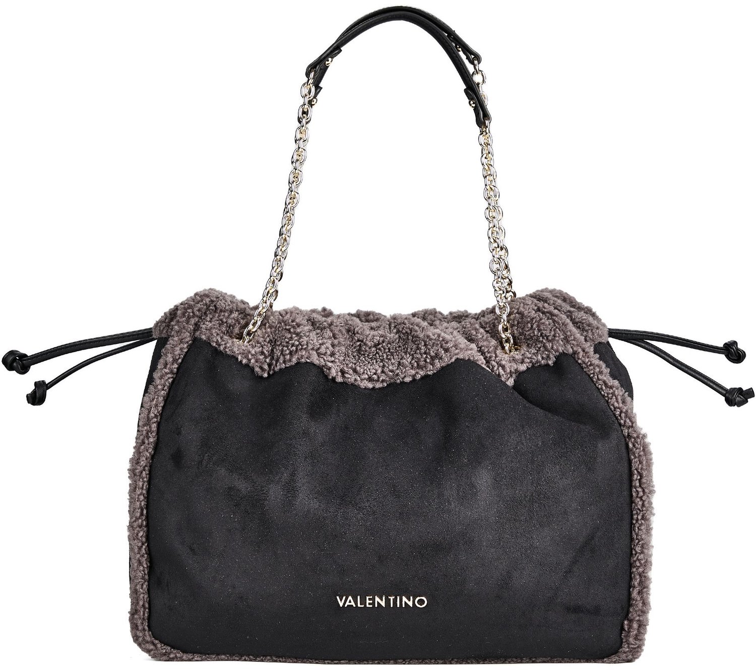 VALENTINO shopper Max Shopping Bag Nero / Antracite zwart