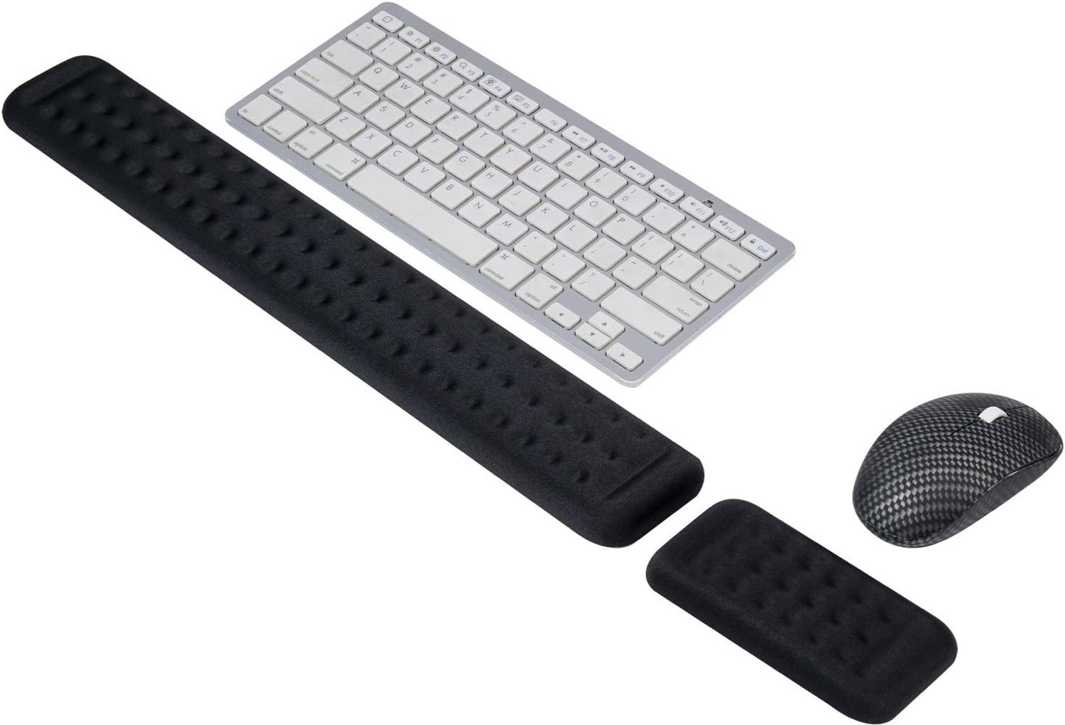 Ergonomische Polssteun voor Toetsenbord en Muis - Antislip Geheugenschuim Handsteun voor Thuis, Kantoor en Gaming Activiteiten