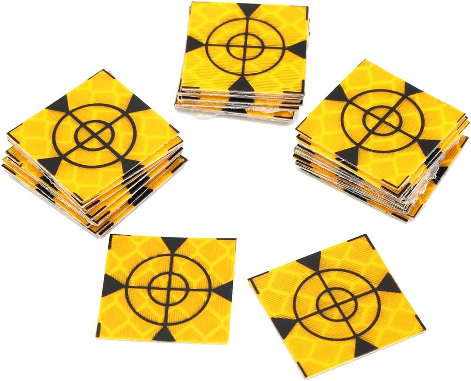 Reflecterende tape 20 x 20mm - 50 stuks - snel meten - ideaal voor engineering - ShopVlot