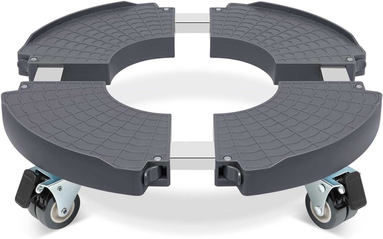 W B D WEIBIDA Ronde dolly met wielen Heavy Duty, verstelbare pot Dolly 16-20 Inch, grote plantenverhuizer binnen en buiten, Muti functionele rollende dolly voor vuilnisbak, vat, trommel, vat