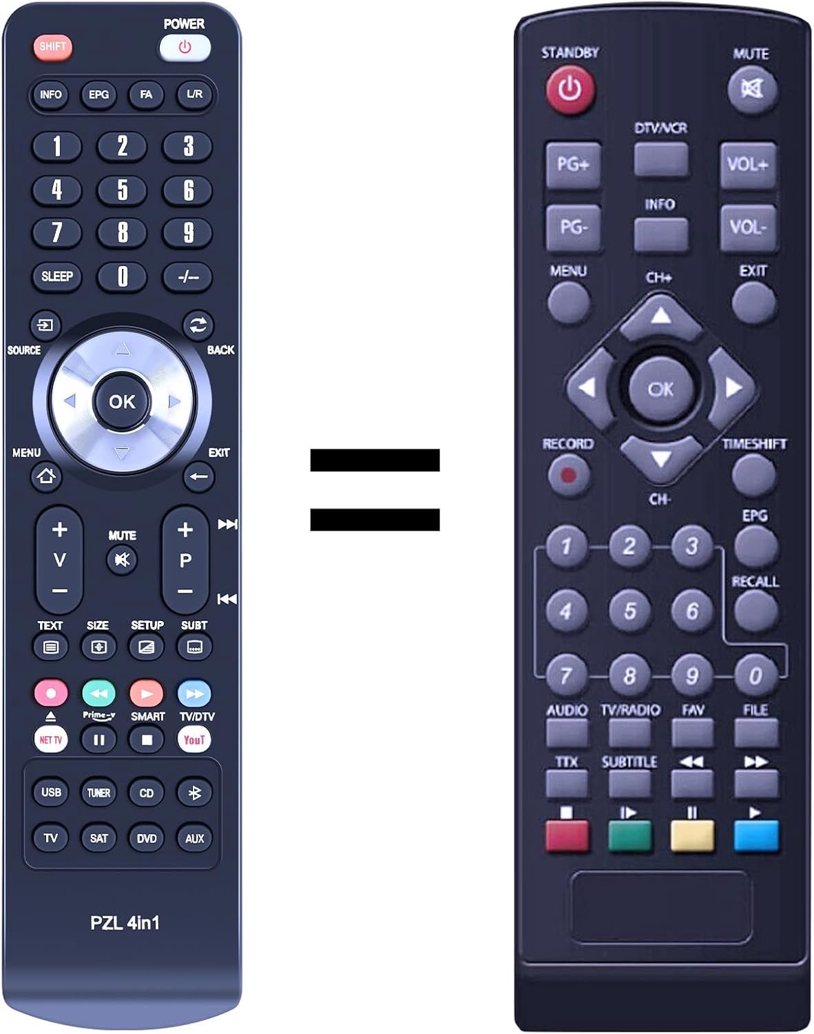 Replacement remote control suitable for Thomson THC300 HDTV receiver - ShopVlot