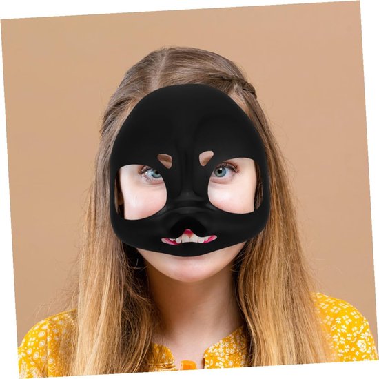 2 Stuks Duurzame Plastic Fursuit Hoofd Basis Maskers DIY Beschilderbare Dierenmaskers voor Cosplay Halloween Themafeesten Lichtgewicht Comfortabel Te Dragen — afbeelding 5