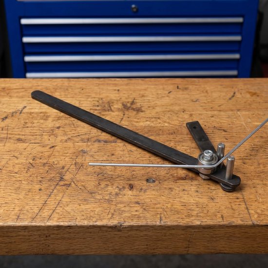 2 stuks zware handmatige wapeningsstaafbuigers, gereedschap voor het buigen van metaaldraad, voor metaalbewerking, doe-het-zelf reparaties en constructie van aluminium en koperen staven. — afbeelding 3